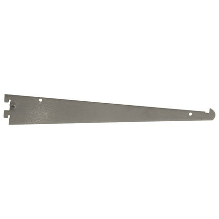 Econoco - GA12-SC - 12" Satin Chrome Tap-in Style Shelf Bracket For President Line Slotted Standards - Sold in Pack of 25