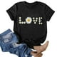 thumbnail image 2 of Gibobby Camisetas Mujer Manga Corta Mujeres Casual Impresión Mangas Cuello Redondo Camiseta Suelta Blusa Tops(Negro,G), 2 of 4