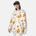 thumbnail image 4 of Picia Squirrel Maple Leaves And Nuts Women's Men's UPF 50+ Sun Protection Hoodie Shirt Long Sleeve SPF Fishing Outdoor UV Hiking Lightweight Shirts-Large, 4 of 9