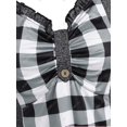 thumbnail image 3 of Camiseta Talla Extra a Cuadros Espacio Teñido Rosegal  Mangas largas de talla grande, 3 of 5