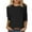 Black-01, variant on STETMN Women's Waffle Knit T-Shirt Lightweight Long Sleeve Fall Tops Plain Going Out Blouse