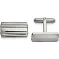 thumbnail image 1 of Stainless Steel Polished Cufflinks (19.13 X 17.5) Made In China src368, 1 of 5