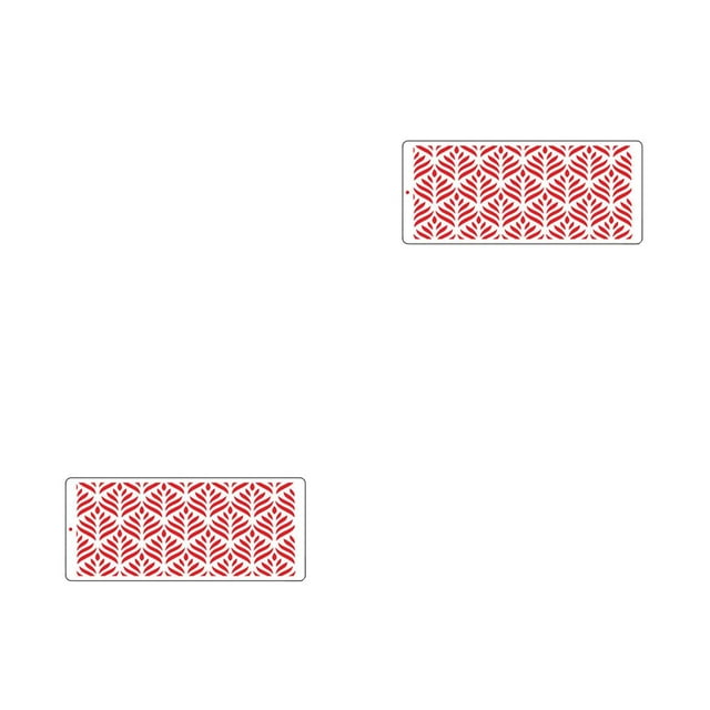 bedienty Anniversary Cake Edge Decoration Fondant Stencil Border Printing Mould DIY Icing Template Baking Tool Bakery Bakeware JY-6155 2Set
