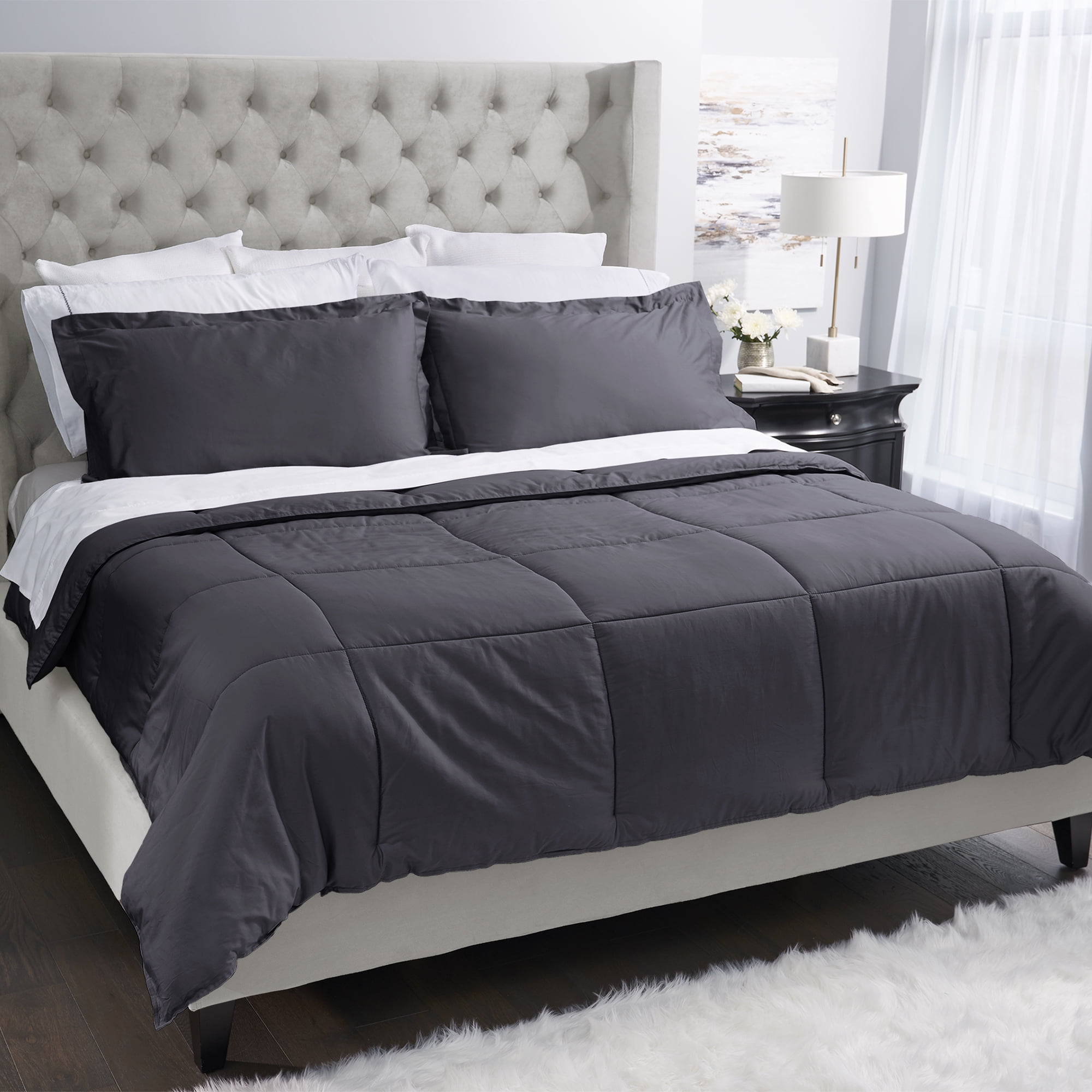 Covermade Easy Bed Making Down Alternative Comforter - Graphite Twin