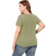 thumbnail image 5 of Top de mujer Agnes Orinda de encaje malhueca informal verde ejercito XXL, 5 of 6