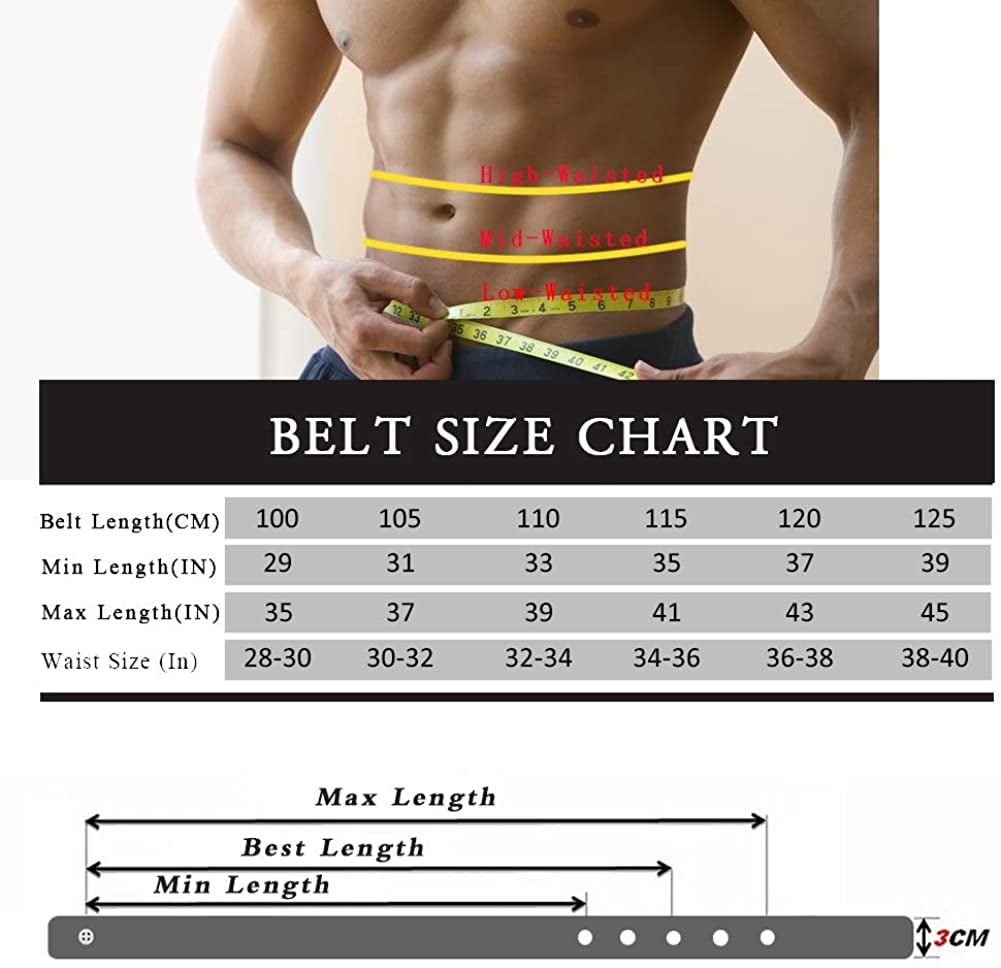Dedang Mens Dress Leather Belt Plaque 