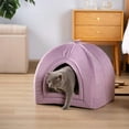 KASENTEX Cat Bed for Indoor Cats, 2in1 Cat House Pet Supplies for Large Cat or Small Dog