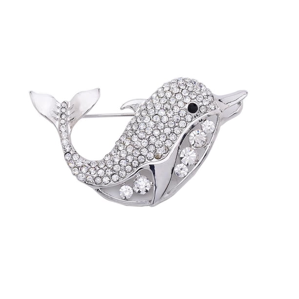 Dolphin Broche,broche del Pin,Pin Kid infantiles,dibujos animados Broche,broche del Rhinestone,joyería Kid,encantador lindo broche del Pin