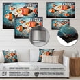 thumbnail image 4 of Designart "Minimalism Fish compositions II" Animals Metal Art Print, 4 of 5