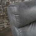 thumbnail image 4 of GDF Studio Alma Contemporary Upholstered Loveseat Recliner, Slate Microfiber, 4 of 13