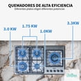 thumbnail image 3 of Parrilla A Gas 5 Quemadores Ihom, Acero Inoxidable, Plata, 3 of 5