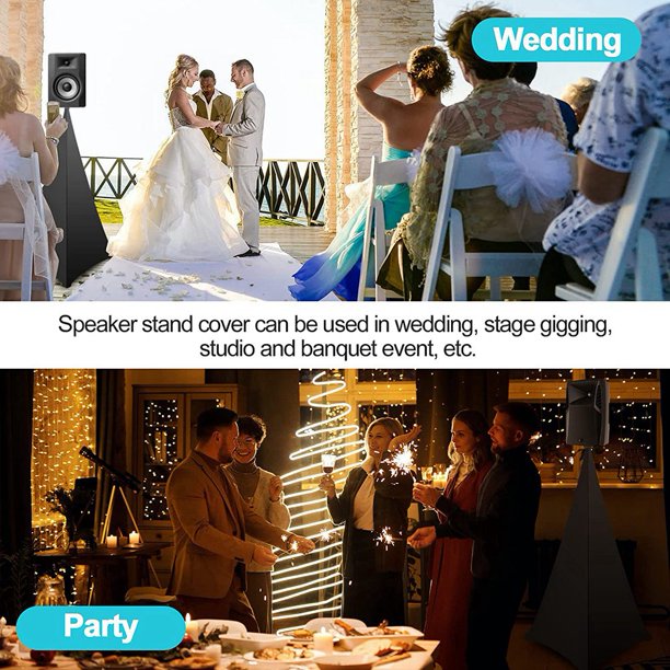 2 PCS DJ Speaker Stand Cover Universal Foldable 360 Degree Tripod Stand 2 PCS DJ Speaker Stand Cover Universal Foldable 360 Degree Tripod Stand