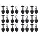 thumbnail image 1 of 12 Pares De Botón De Palanca De Cuerno de material cuero DIY Duffle Coat Fastener Hebilla Negro, 1 of 7