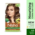 thumbnail image 3 of (6 pack) Nisha Creme Hair Color | Permanent Long Lasting Brown Hair Dye Color Kit | Golden Brown | 4.05 Oz, 3 of 11