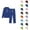 Blue, variant on Track Suits for Women Set Fall Winter Plain Hoodie and Sweatpants 2 Piece Matching Sweatsuit Travel Lounge Set