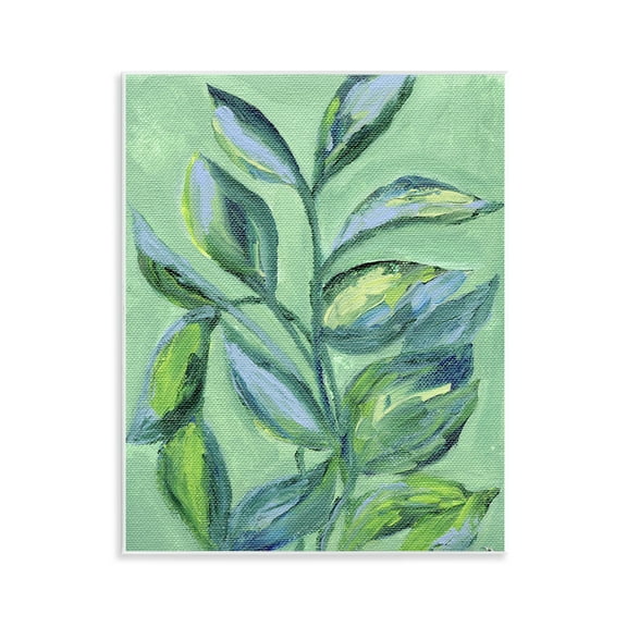 Stupell Industries Leafy Plant Foliage Floral Painting Unframed Art Print Wall Art, 11 x 14