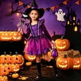thumbnail image 2 of BOOMNY Halloween Girls Witch Dress Up Funny Hallowmas Party Outfits Sets Playful Stage Performance Clothes Set, 2 of 5