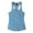 Mineral Blue, variant on Ma Croix Womens Athletic Racerback Stone Washed Yoga Tank Top