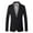 Black, variant on jjayotai Mens Oversized Suit Coat, Casual Solid One Button Business Suit Jackets Plus Size Wedding Banquet Host Blazers Jacket Black XL