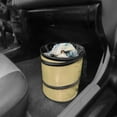 thumbnail image 4 of FH Group Auto Car  Portable Collapsible Trash Can, Universal Car Garbage Bin, Compact Size, Durable, Leakproof & Waterproof - Beige Large, 4 of 6