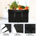 thumbnail image 2 of 6Pack Reusable Grocery Bags , Large Foldable Shopping Bags Tote Bags,Eco-Friendly Produce Bags with Long Handle for Shopping Groceries Clothes, 2 of 8