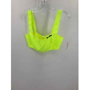Pre-Owned White Fox Yellow Size Small Cropped Tank Top