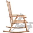thumbnail image 2 of vidaXL Indoor Rocking Chair - Natural Bamboo, Ergonomic Design, 2 of 5