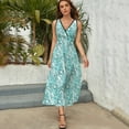 thumbnail image 3 of Starfish Watercolor Aqua Coral Reef ,ocean Home Decor Dress Summer Street Style Bohemia Long Dresses Female Sleeveless Printed Maxi Dress, 3 of 9