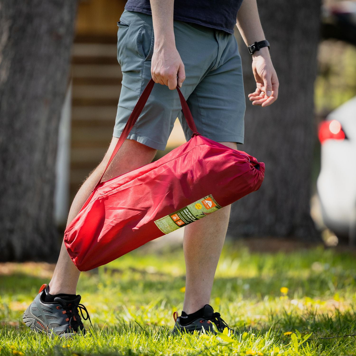 Ozark Trail Quad Low Event Chair, Red