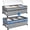 Grey, variant on Under Bed Storage with Wheels, 72L XXL Under the Bed Storage Containers Large, 10‘’ Tall Adjustable Storage for Underbed with Lids, Rolling for Shoes, Clothes, Blankets, Black