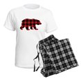 thumbnail image 4 of CafePress - Buffalo Plaid Bear Women's Light Pajamas - Women's Short Sleeve Print T-Shirt and Pants Light Cotton Pajama Set, 4 of 7