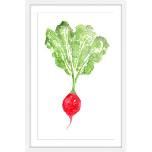 Marmont Hill "Radish" by Thimble Sparrow Framed Painting Print
