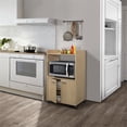 thumbnail image 2 of Pilaster Designs Centennial Kitchen Island Microwave Storage Cabinet in Beech, 2 of 2