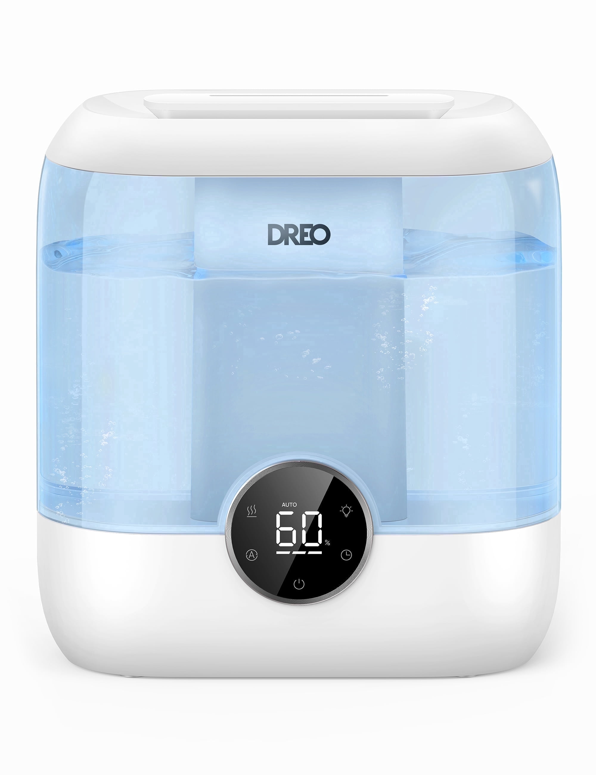 DREO Humidifier for Room, 6L Quiet Cool Mist Top-Fill Humidifiers with Diffuser, Touch Control, Lasts up to 60 Hours, 12H Timer, Night Light, Ultrasonic Humidifiers for Home, Baby Bedroom,