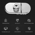 thumbnail image 2 of Shisuyan 2 Sets Professional Zinc Alloy Glass Door Lock Glass Display Showcase Lock, 2 of 8