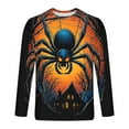 thumbnail image 5 of FDGIU Men's Halloween Graphic Tees Men Casual Round Neck Long Sleeve Pullover Halloween Printed T-Shirt Blouse Tops Casual Shirts, 5 of 5