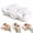 White, variant on EDX 24 x 16 inch Cervical Ergonomic Pillow - Memory Foam Neck Pain Relief for Side/Back/Stomach Sleepers, Grey