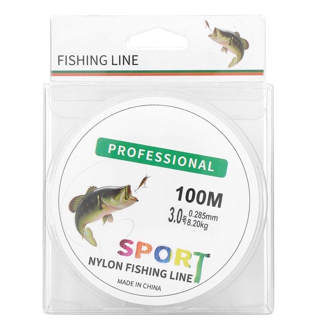 Línea de pesca deportiva, línea de pesca HENG JIA de 100 M, línea de pesca de nailon, ingeniería de precisión Jadeshay A