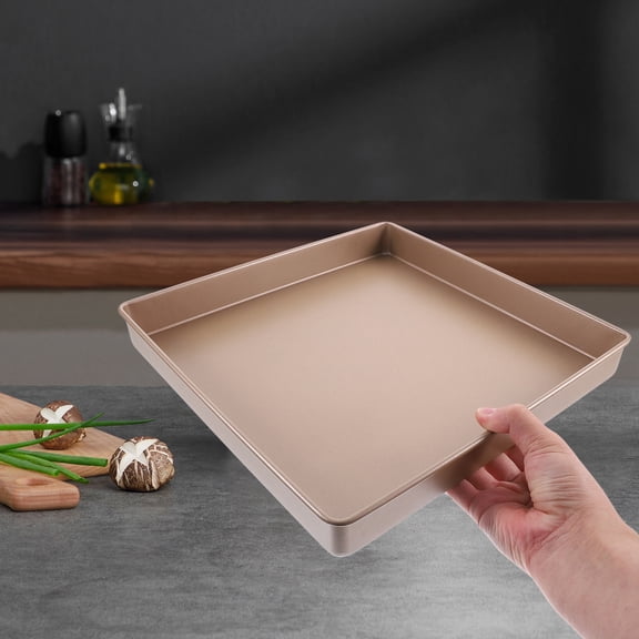 TABLZONE Reusable Golden Nonstick Baking Sheet Pan for Baking Toast Cakes and Cookies