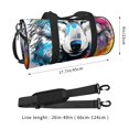 thumbnail image 2 of Easygdp Cool Colorful Wolf Bolsa de Viaje, Bolsa de Mano, Bolsa de Gimnasio, Bolsa de Equipaje para Viaje, 2 of 6