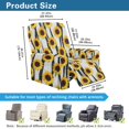 thumbnail image 7 of Xoenoiee Sunflower Stripe Print Recliner Slipcovers with Arms 4 Pieces Lazyboy Recliner Chair Cover Non Slip Recliner Covers with Storage Pockets Furniture Protector for Living Room, 7 of 7