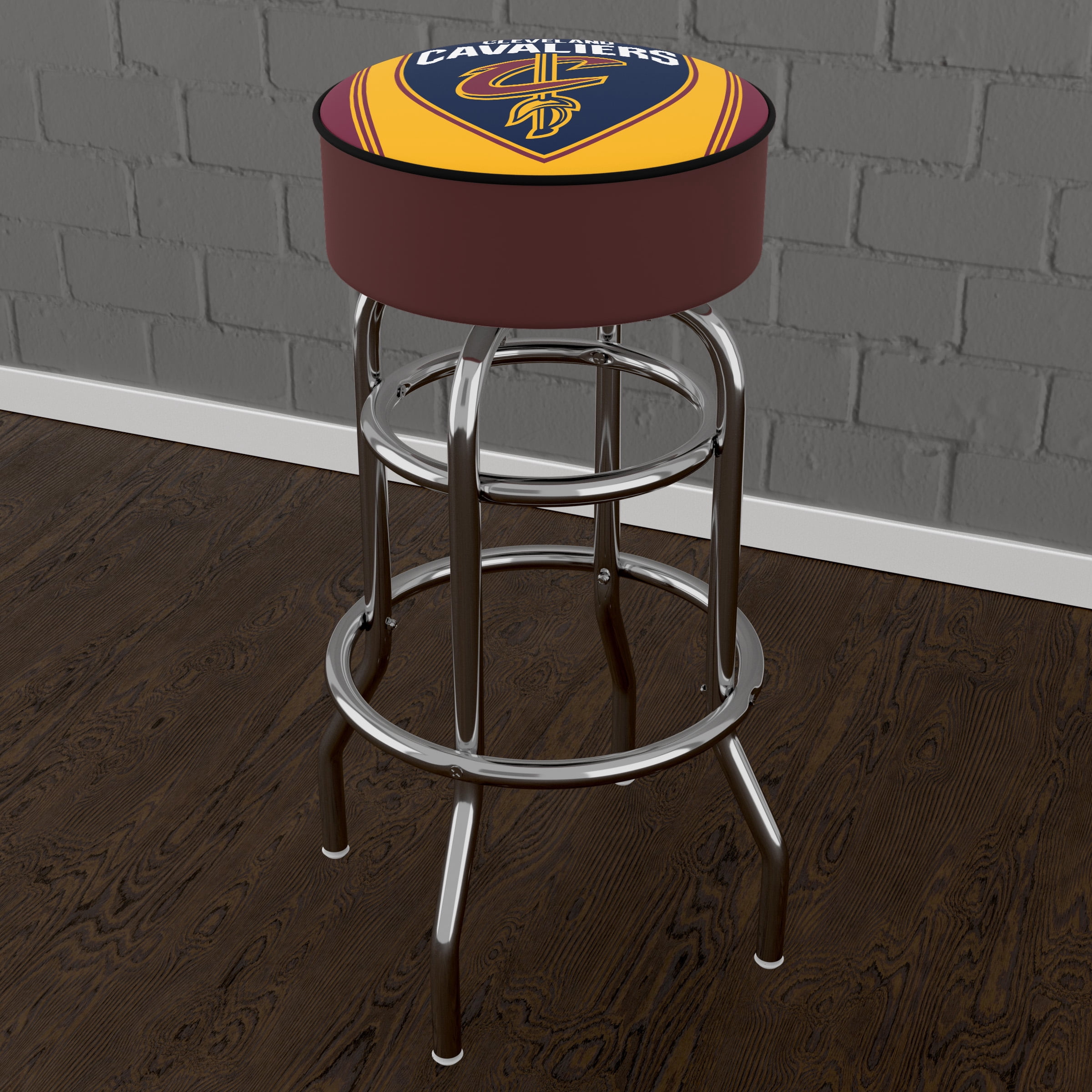 Trademark Gameroom Cleveland Cavaliers Logo Bar Stool with Padded Seat