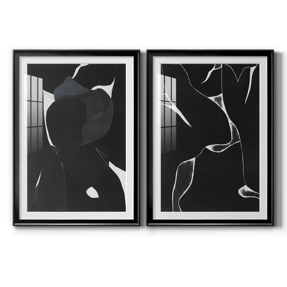 Wexford Home Night Bloom I Premium Framed Print, 18.5" x 24.5" - Ready to Hang, Black (Set of 2)