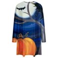 thumbnail image 4 of Vestidos Para Mujer Vestidos Casuales Otoño Vestidos de Talla Grande Cuello Redondo Cosplay Estampado Manga Larga Vestido Suelto Odeerbi ODB133751, 4 of 5