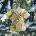 thumbnail image 3 of Luxcidy 1pcs Nurse Christmas Acrylic Ornament, 8cm Uniform Themed Decor, Medical Staff Appreciation Gift for Xmas Tree Hanging(Yellow), 3 of 4