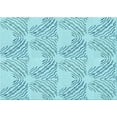 thumbnail image 1 of Ahgly Company Indoor Rectangle Patterned Tron Blue Area Rugs, 5' x 7', 1 of 6