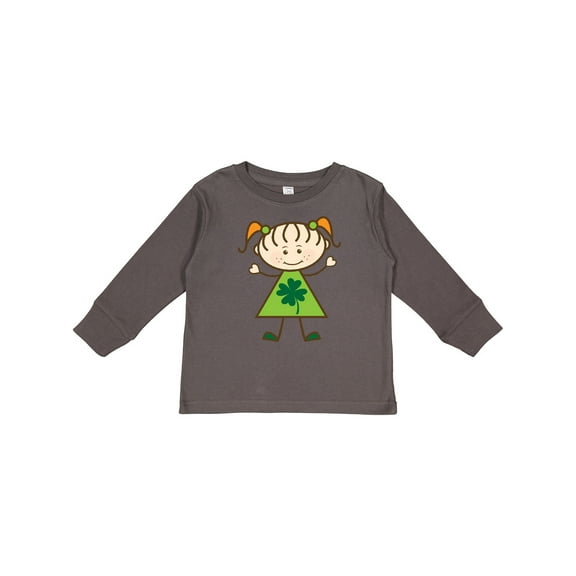 Inktastic St Patricks Day Irish Girl Girls Long Sleeve Toddler T-Shirt