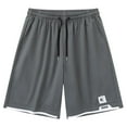 thumbnail image 4 of Men Shorts Men Summer Ice Silk Thin Sports Quick Drying Outside Cropped Relaxed Fit Short Pants, 4 of 4