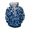 thumbnail image 3 of Sudadera con capucha con estampado 3D divertido del alfabeto para hombre, sudadera con capucha con gráfico de dibujos animados de anime, ropa informal juvenil y vitalidad, 3 of 5