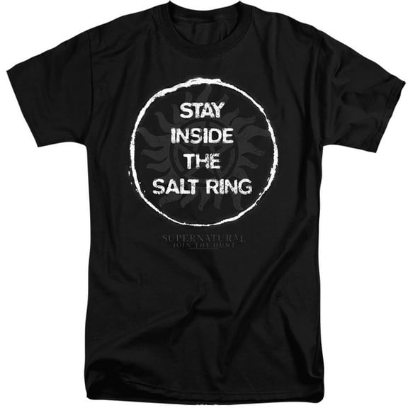 Supernatural - Stay Inside The Salt Ring - Tall Fit Short Sleeve Shirt - XX-Large